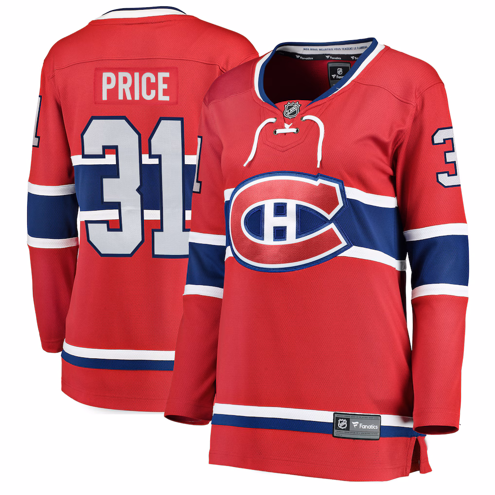 Women's Montreal Canadiens Carey Price Fanatics Red Home Breakaway Jersey - Jersey