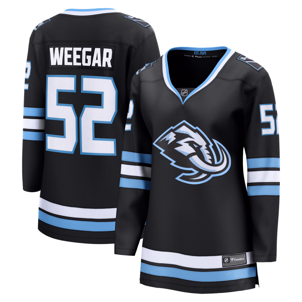 Women's Utah Mammoth MacKenzie Weegar Fanatics Black Home Breakaway Jersey - Jersey