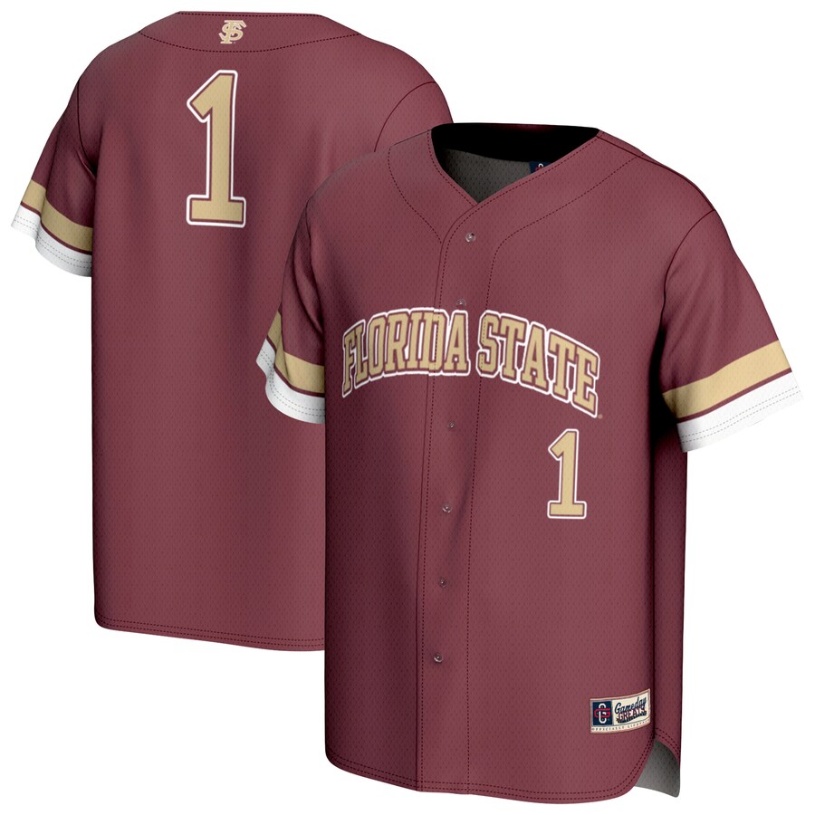 Youth GameDay Greats #1 Garnet Florida State Seminoles Lightweight Collegiate Baseball Fashion Jersey - Jersey