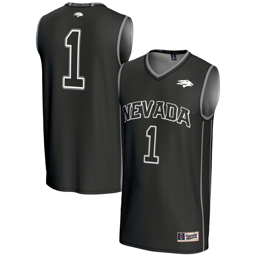 Male GameDay Greats #1  Black Nevada Wolf Pack  Lightweight Basketball Jersey - Jersey