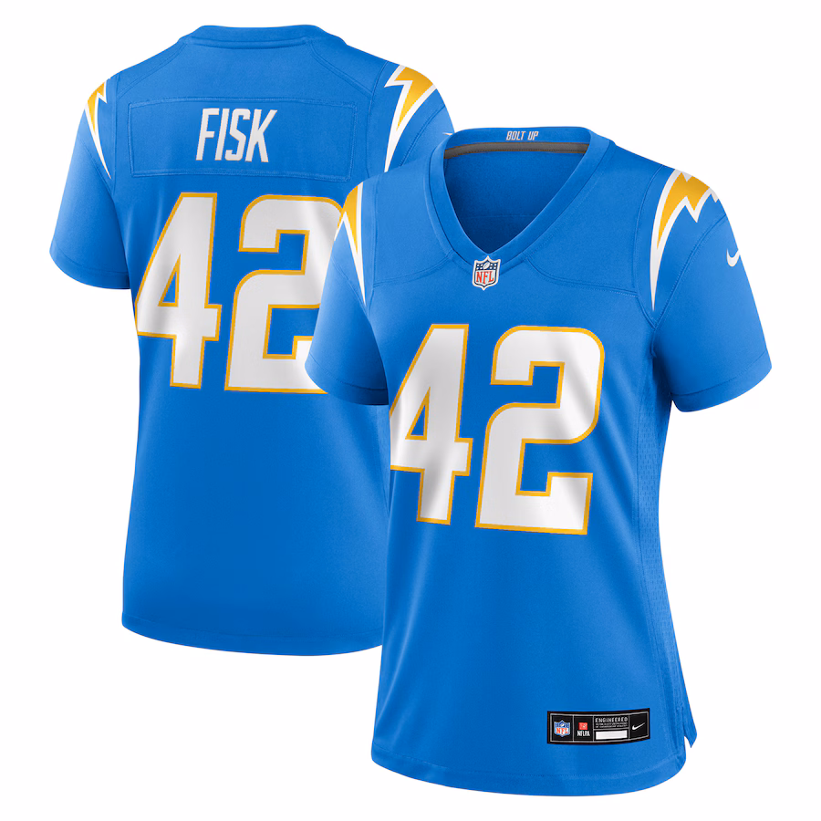 Women's Los Angeles Chargers Tucker Fisk Nike Powder Blue Team Game Jersey - Jersey