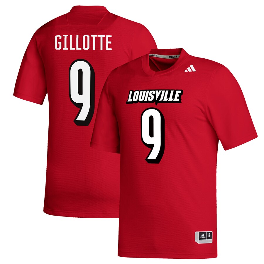 Men's adidas Ashton Gillotte Red Louisville Cardinals Replica Football Alumni Jersey - Jersey