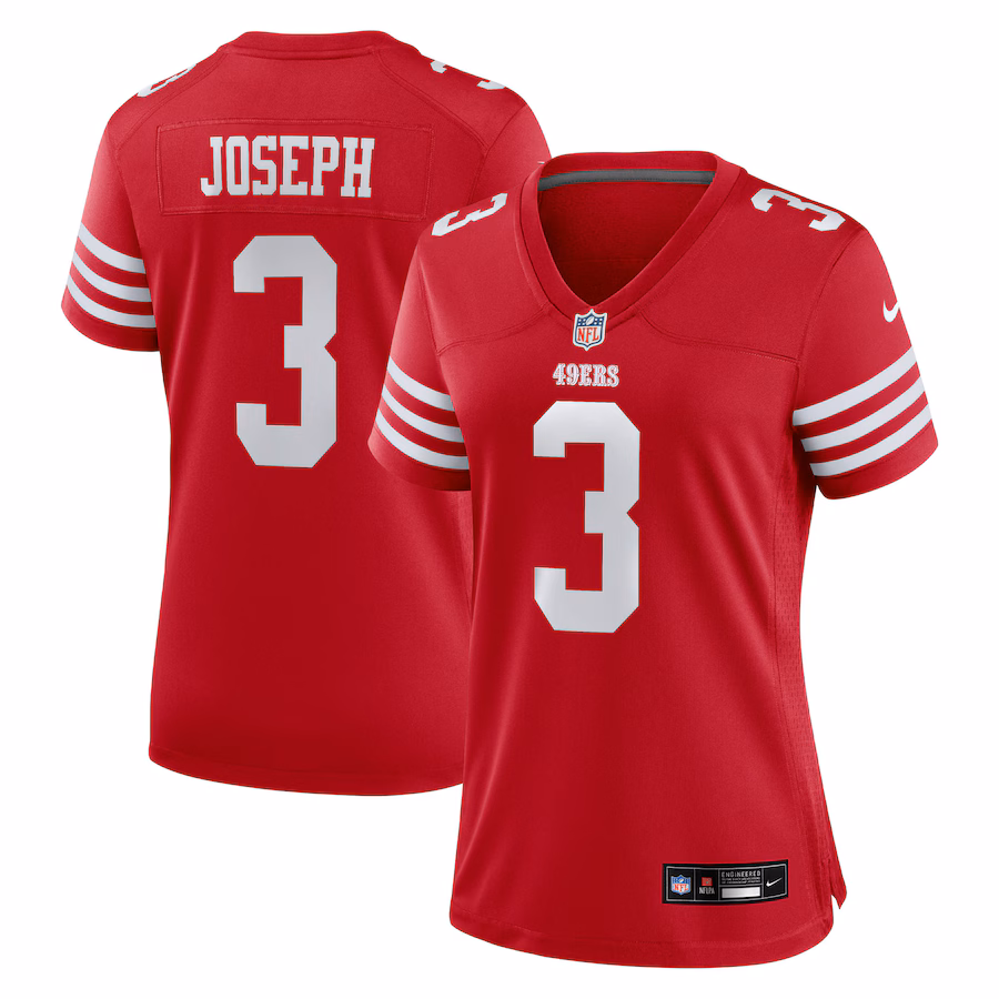 Women's San Francisco 49ers Greg Joseph Nike Scarlet Team Game Jersey - Jersey