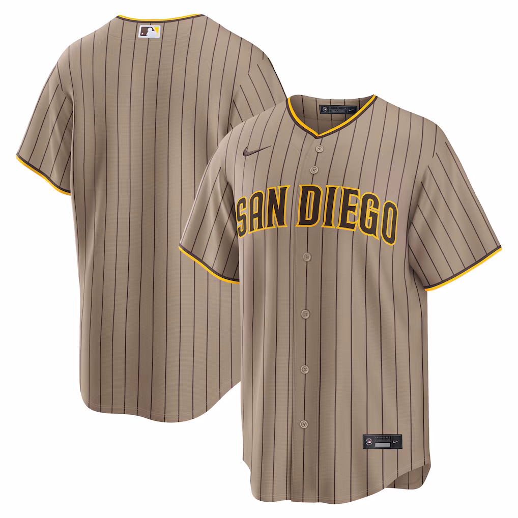 Men's San Diego Padres Nike Sand Alternate Replica Jersey - Jersey