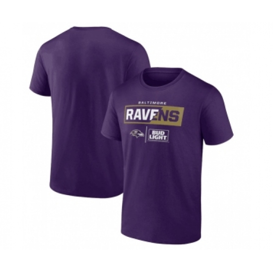 Men's Baltimore Ravens Purple x Bud Light T-Shirt - Jersey