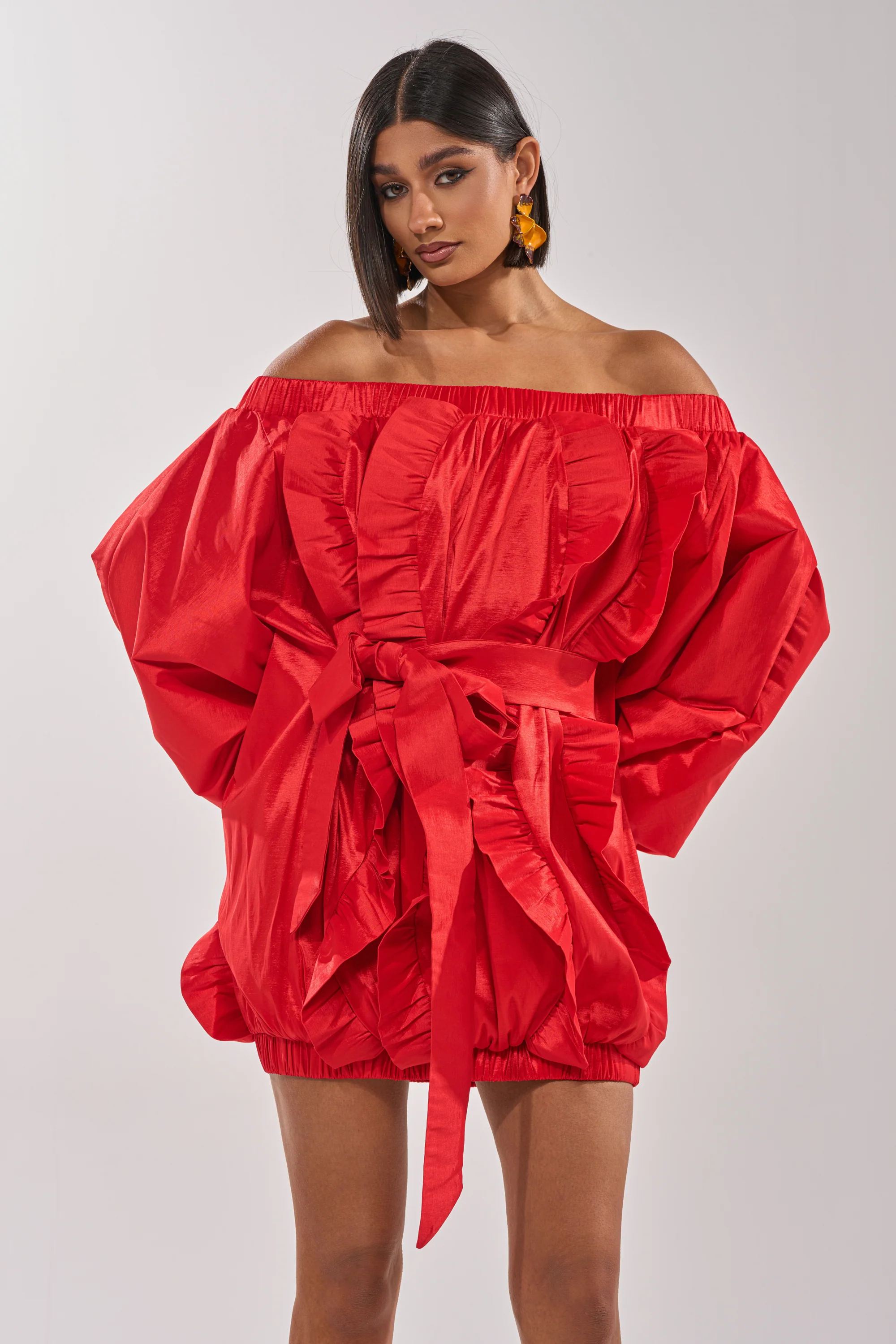 SHINE ON LONG SLEEVE MINI DRESS - Akira Wear