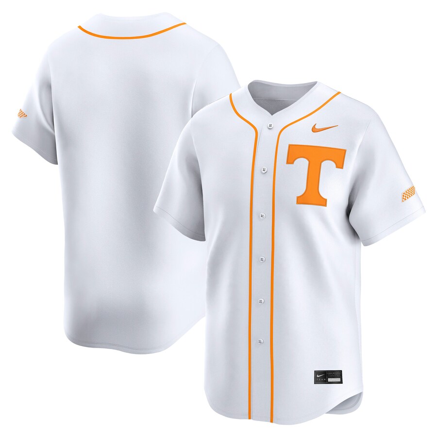 Men's Nike White Tennessee Volunteers College Limited Baseball Jersey - Jersey