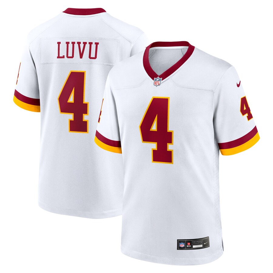 Men's Washington Commanders Frankie Luvu Nike White Game Super Bowl Era Jersey - Jersey