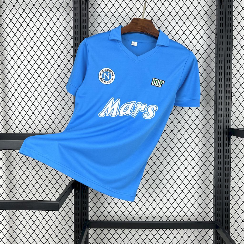 Napoli Retro Soccer Jersey Home Custom Shirt 1988-89 - Jersey