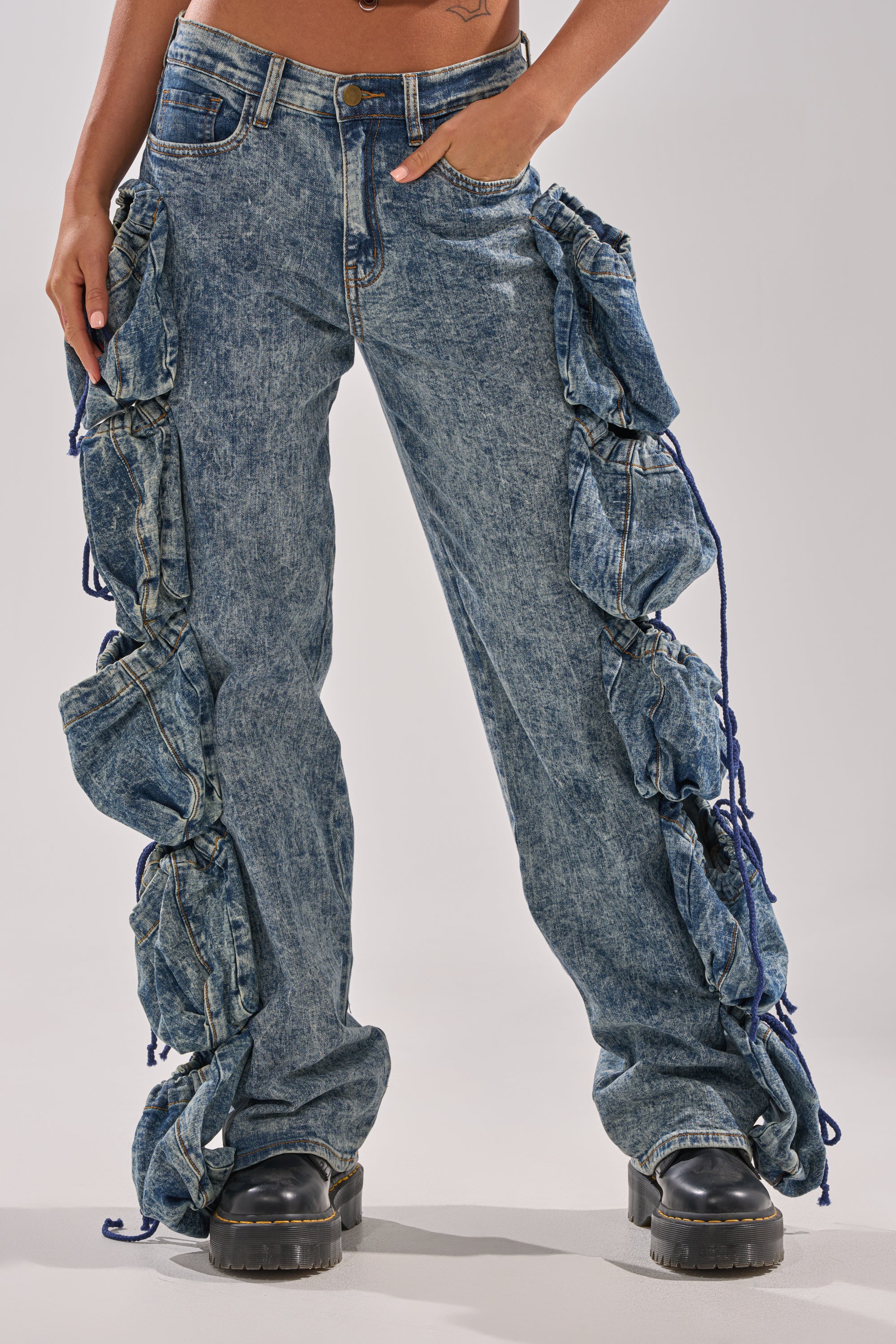 POCKETS FULL OF SUNSHINE DENIM PANT - Akira Wear