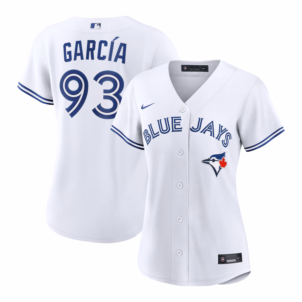 Women's Toronto Blue Jays Yimi García Nike White Home Replica Jersey - Jersey