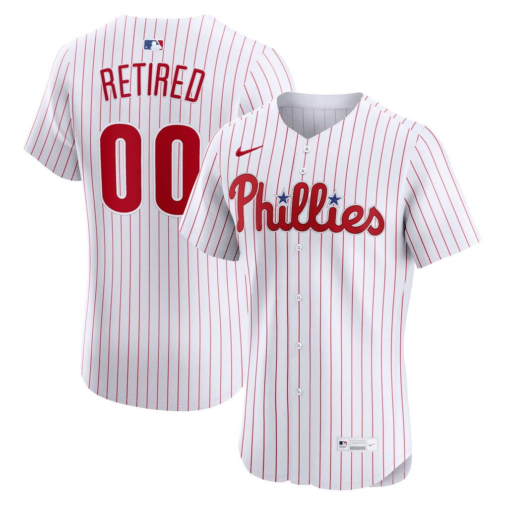 Men's Philadelphia Phillies Nike White  Home Elite Pick-A-Player Retired Roster Jersey - Jersey