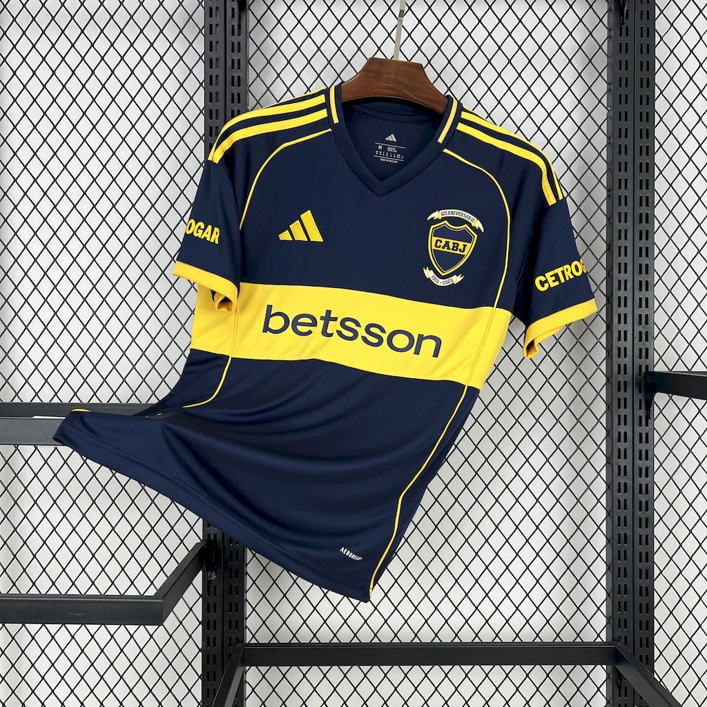 Boca Juniors Soccer Jersey Home Custom Shirt 2025/26 - 120th Anniversary - Jersey