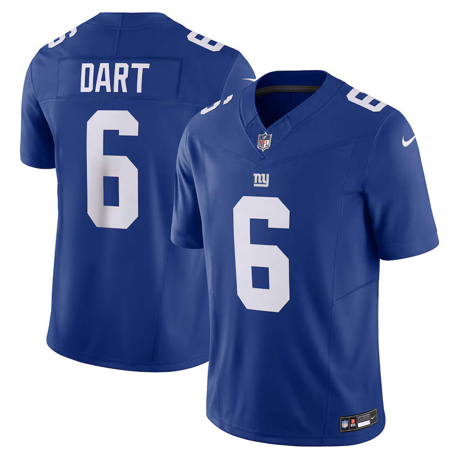 Men's New York Giants Jaxson Dart Nike Royal Vapor F.U.S.E. Limited Jersey - Jersey
