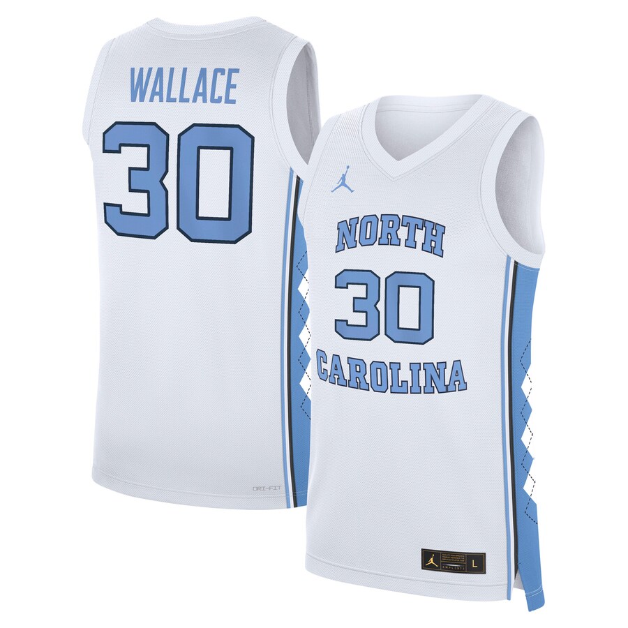 Men's Jordan Brand Rasheed Wallace White North Carolina Tar Heels Replica Basketball Jersey - Jersey
