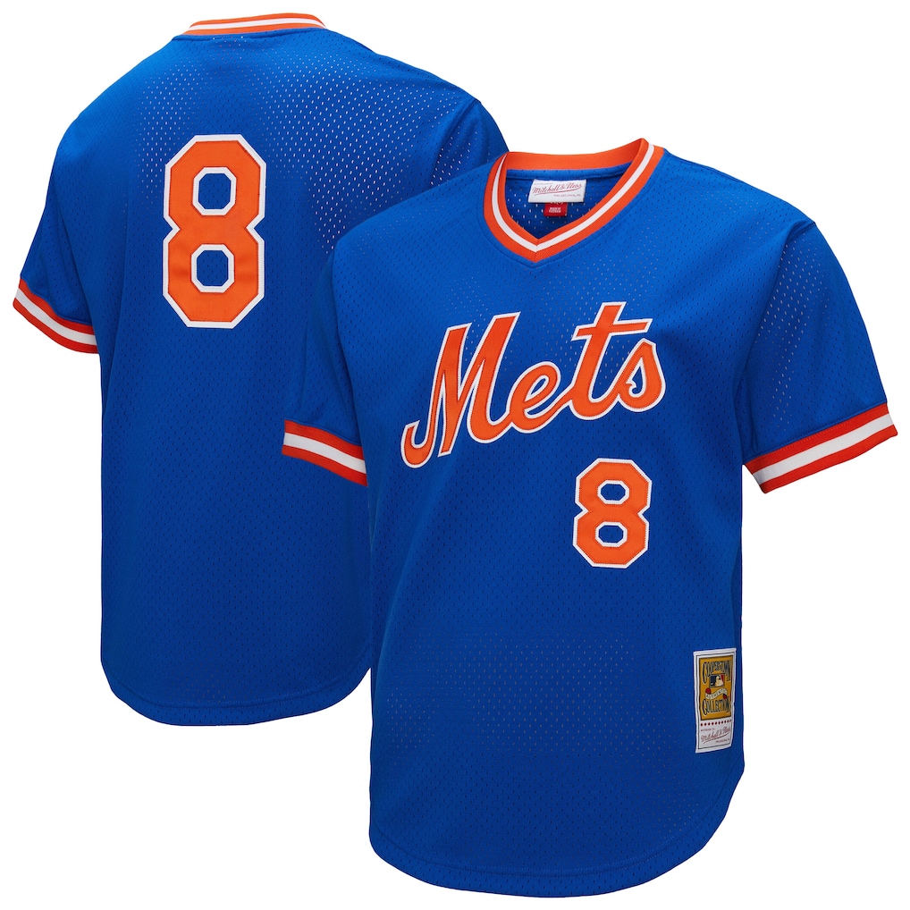 Men's New York Mets Gary Carter Mitchell & Ness Royal Big & Tall Cooperstown Collection Mesh Batting Practice Jersey - Jersey