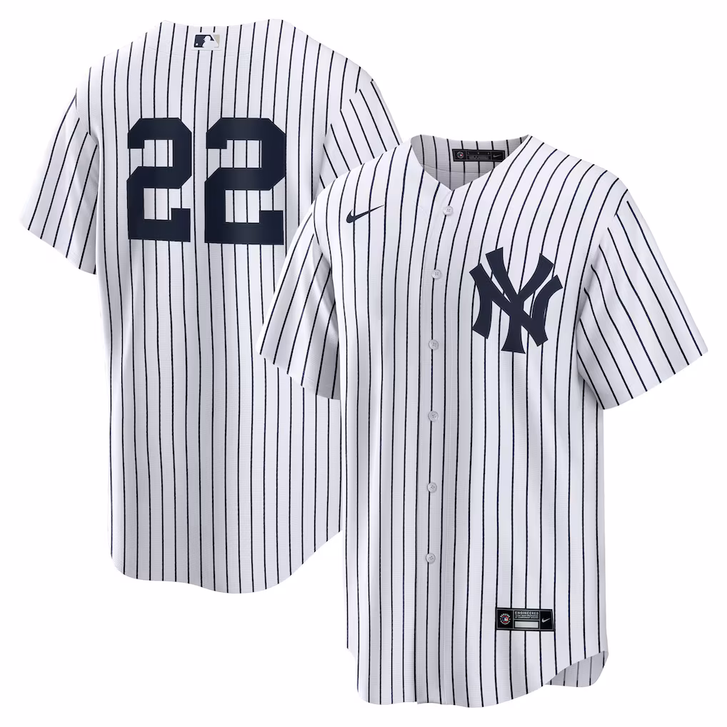Men's New York Yankees Ben Rice Nike White Home Replica Jersey - Jersey