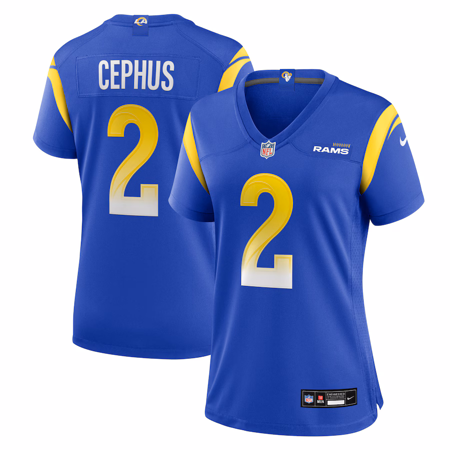 Women's Los Angeles Rams Quintez Cephus Nike Royal Team Game Jersey - Jersey