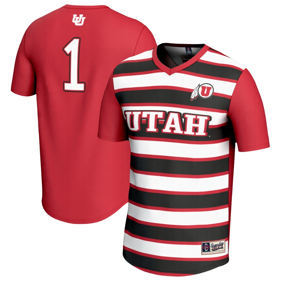 Youth GameDay Greats #1 Red Utah Utes Lightweight Soccer Fashion Jersey - Jersey
