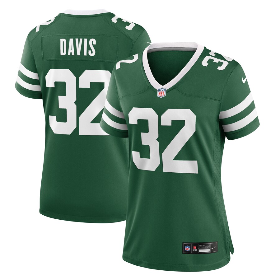 Women's New York Jets Isaiah Davis Nike Legacy Green Game Jersey - Jersey