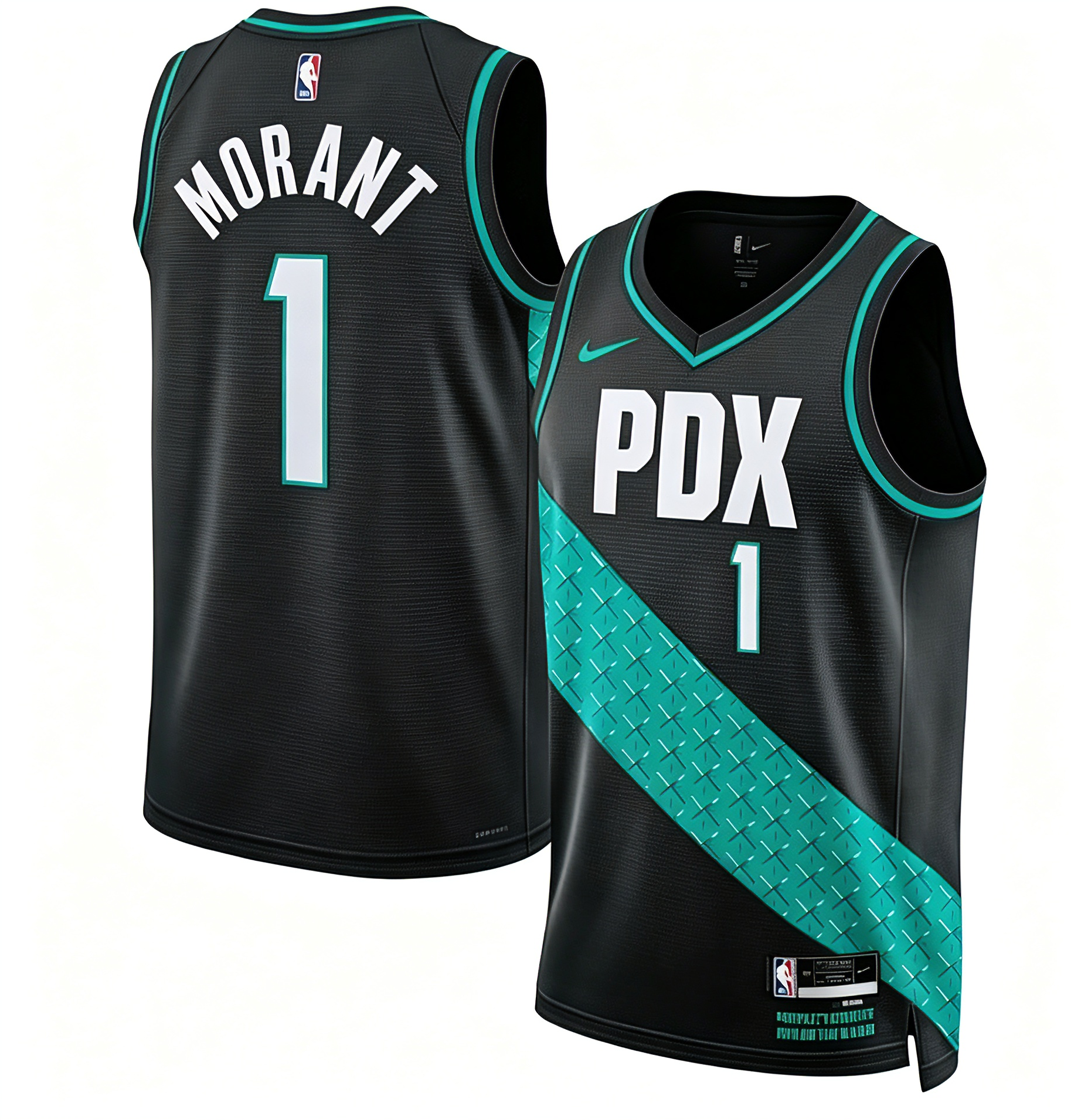 Men's Portland Trail Blazers Ja Morant Nike City Swingman Player Jersey - Association Edition - Jersey