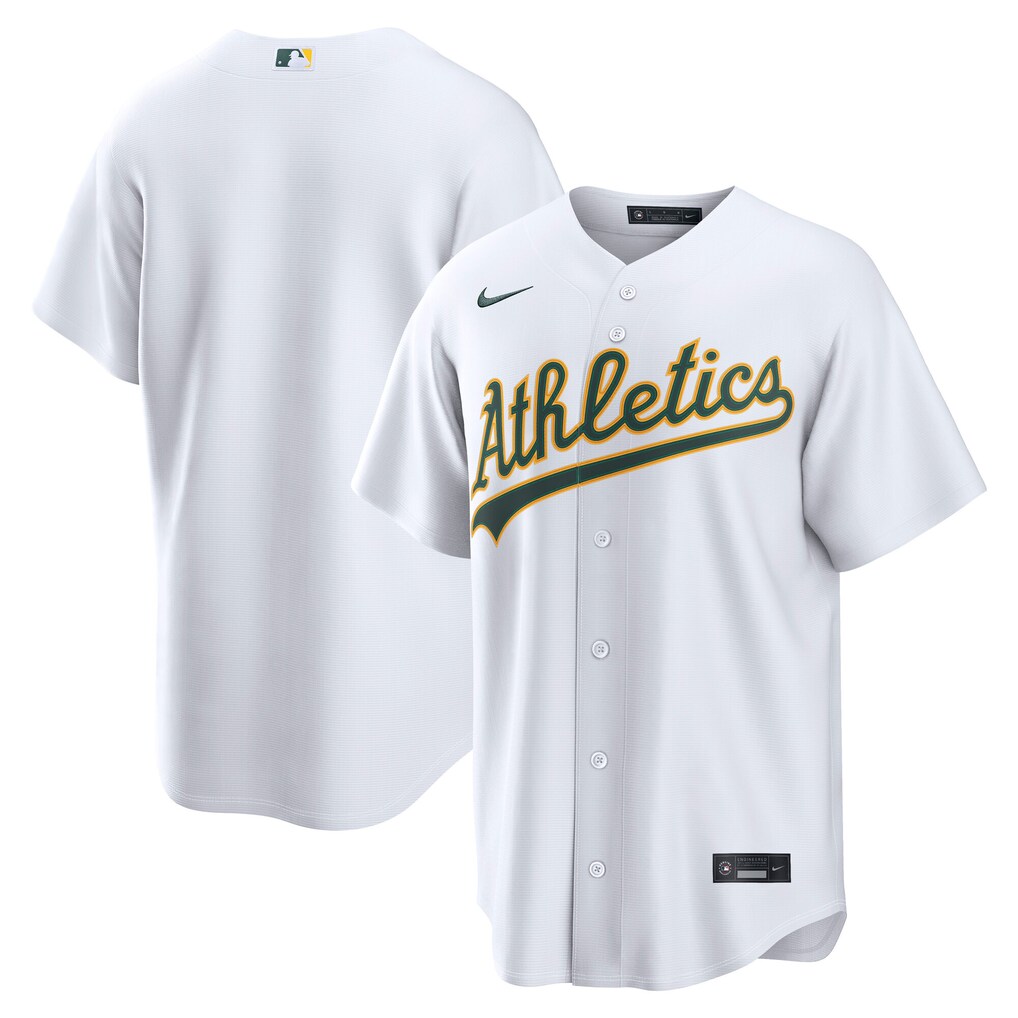 Men's Athletics  Nike White Home Replica Jersey - Jersey
