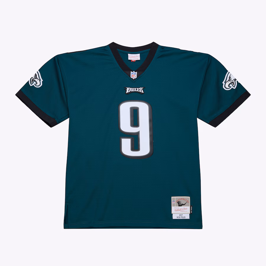 Men's Philadelphia Eagles Nick Foles Mitchell & Ness Midnight Green Legacy Replica Jersey - Jersey
