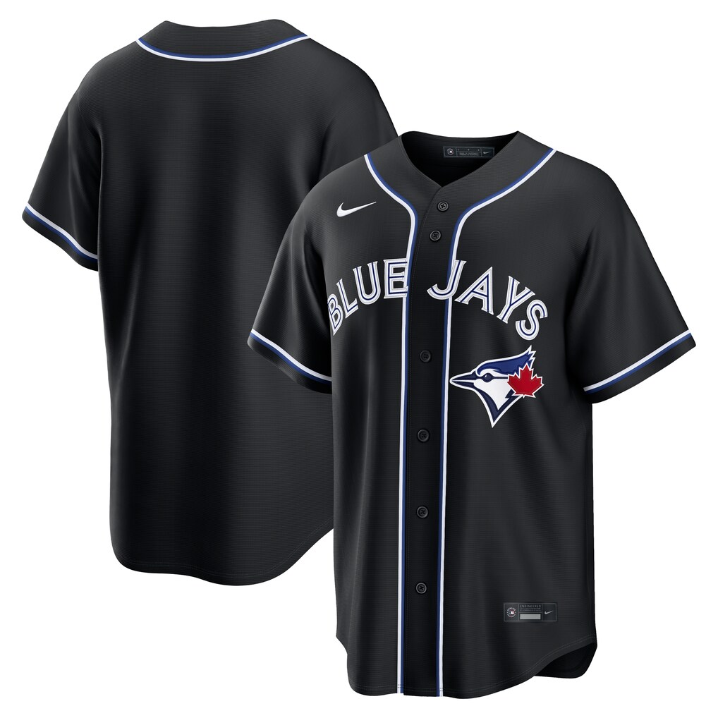 Men's Toronto Blue Jays Nike Fashion Replica Black Out Jersey - Jersey