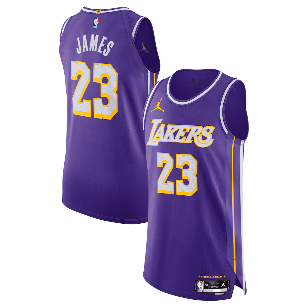 Unisex Los Angeles Lakers LeBron James Jordan Brand Purple 2025/26 Authentic Jersey - Statement Edition - Jersey