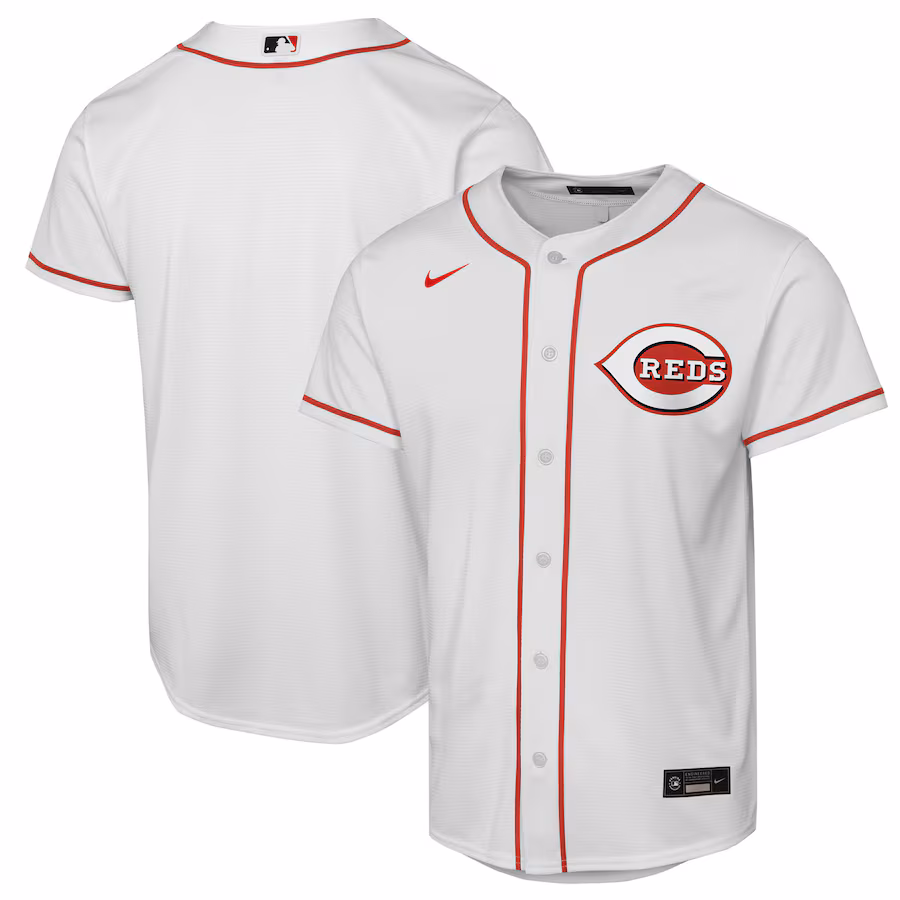 Youth Cincinnati Reds Nike White Home Replica 2.0 Jersey - Jersey
