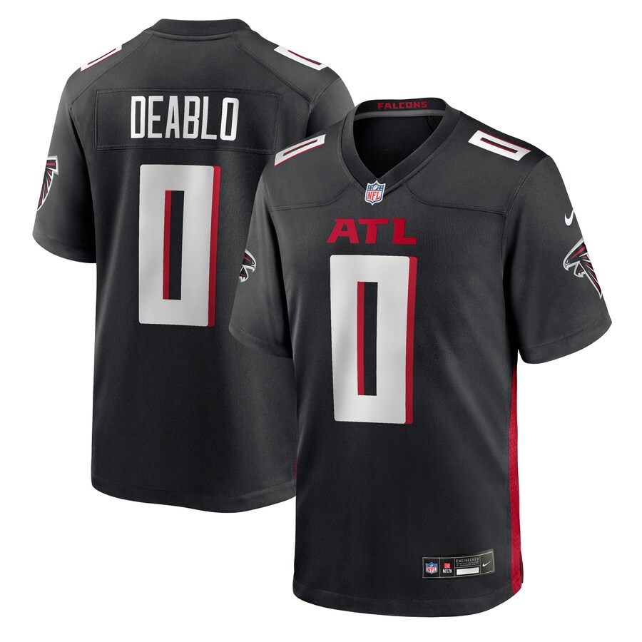 Men's Atlanta Falcons Divine Deablo Nike Black Team Game Jersey - Jersey
