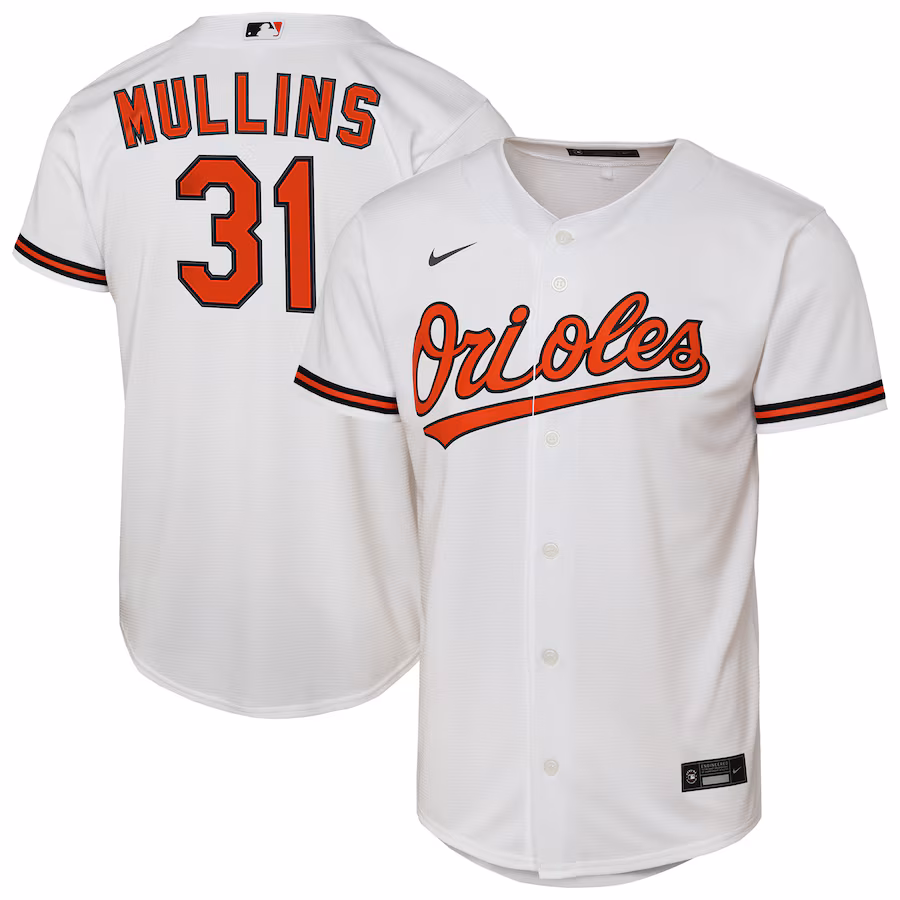 Youth Baltimore Orioles Cedric Mullins Nike White Home Replica Player Jersey - Jersey