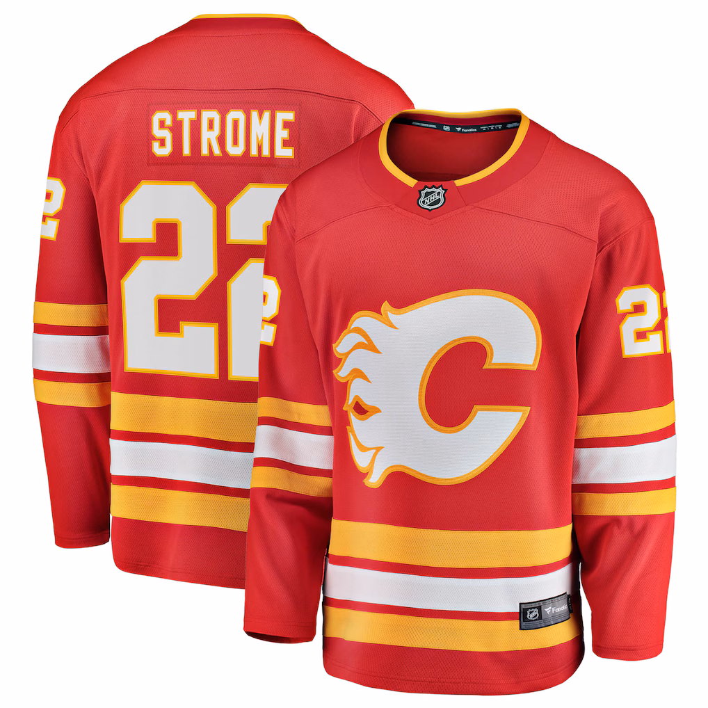 Men's Calgary Flames Ryan Strome Fanatics Red Home Breakaway Jersey - Jersey