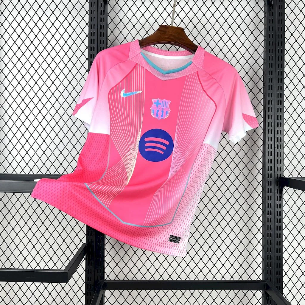 Barcelona Soccer Jersey Pink Special Edition Custom Shirt 2025/26 - Jersey
