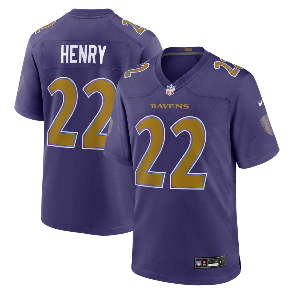 Men's Baltimore Ravens Derrick Henry Nike Purple Alternate Game Jersey - Jersey