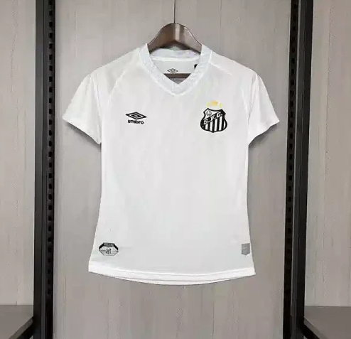 Santos FC Soccer Jersey Home Women's Custom Shirt 2025 - Jersey