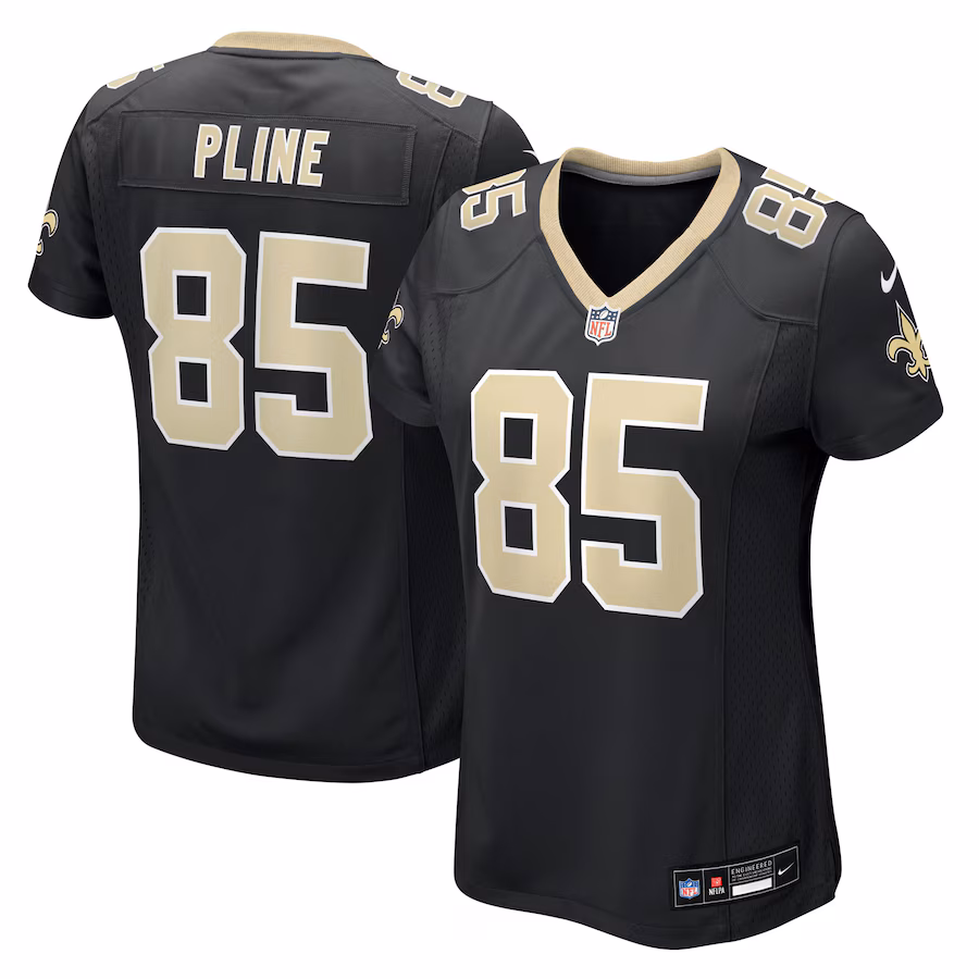 Women's New Orleans Saints Mason Pline Nike Black Team Game Jersey - Jersey