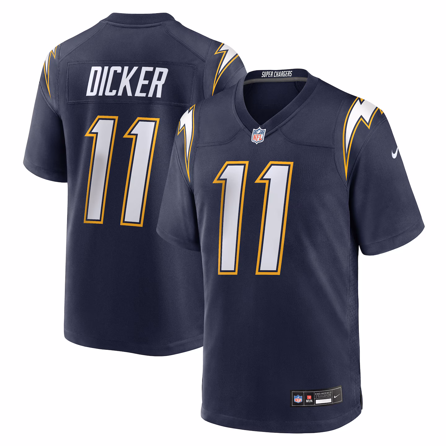 Men's Los Angeles Chargers Cameron Dicker Nike Navy Alternate Game Jersey - Jersey