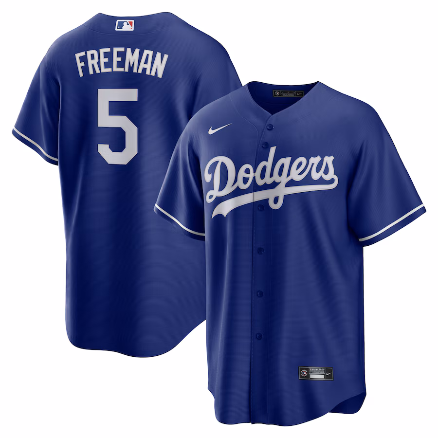 Men's Los Angeles Dodgers Freddie Freeman Nike Royal Alternate 2 Replica Jersey - Jersey