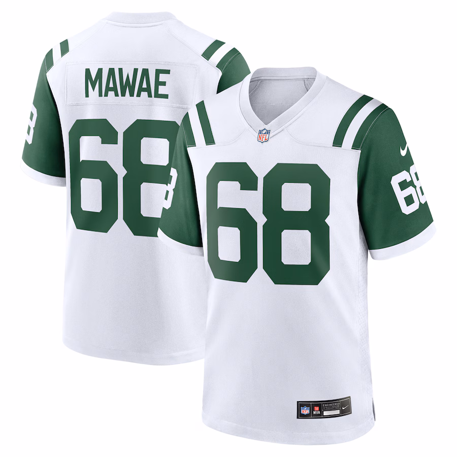 Men's New York Jets Kevin Mawae Nike White Retired Player Alternate Game Jersey - Jersey