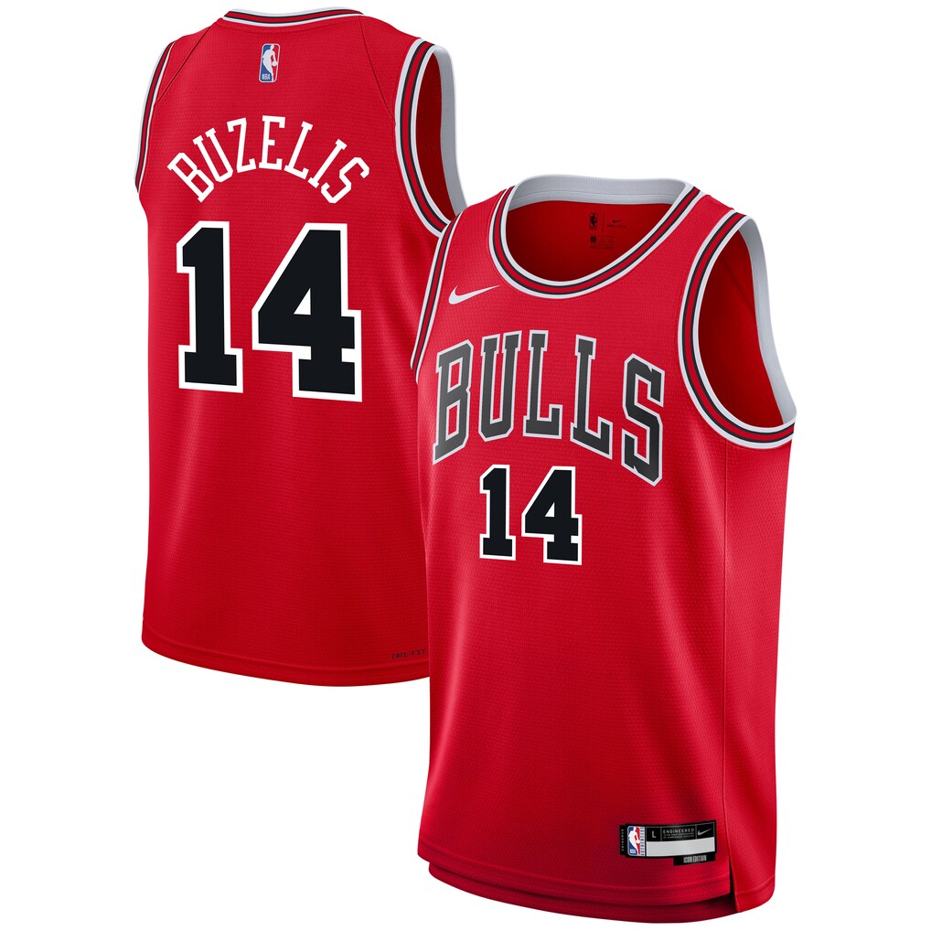 Youth Chicago Bulls Matas Buzelis Nike Red Swingman Jersey - Icon Edition - Jersey