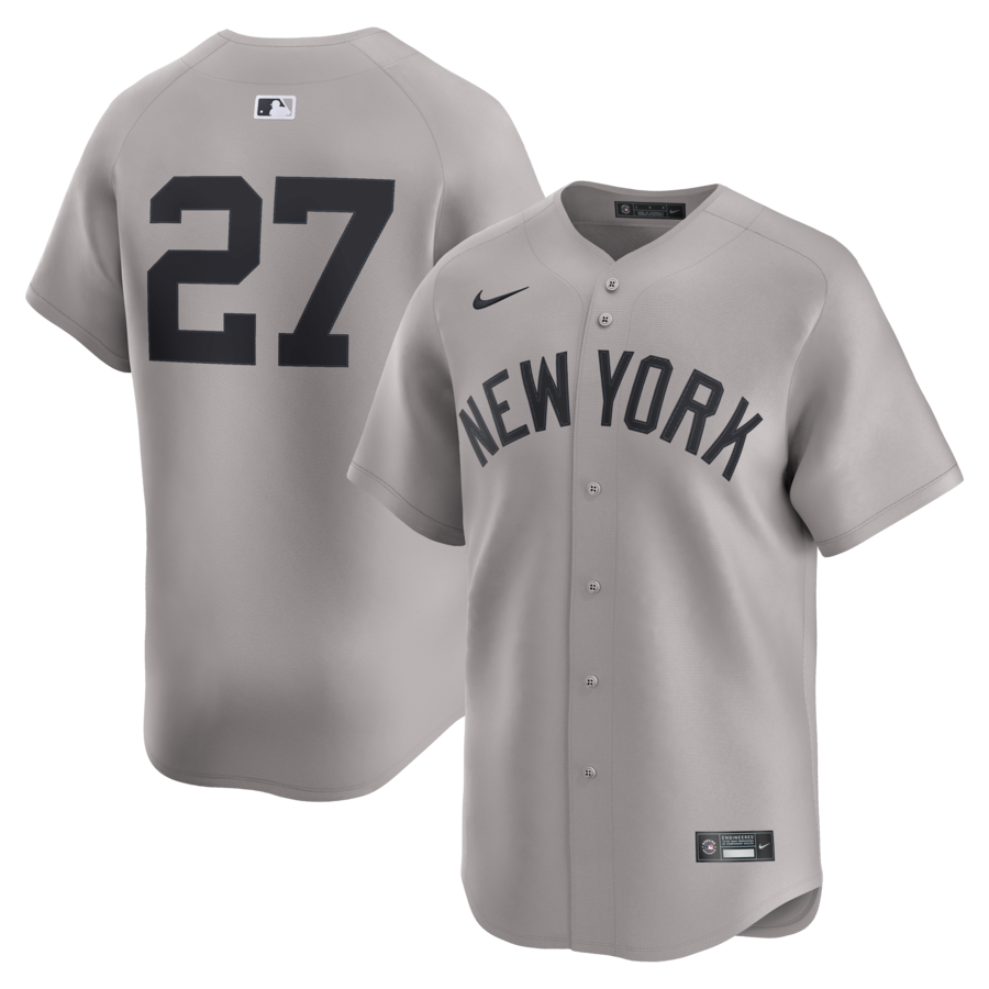 Men's New York Yankees Giancarlo Stanton Nike Gray Road Limited Player Jersey - Jersey