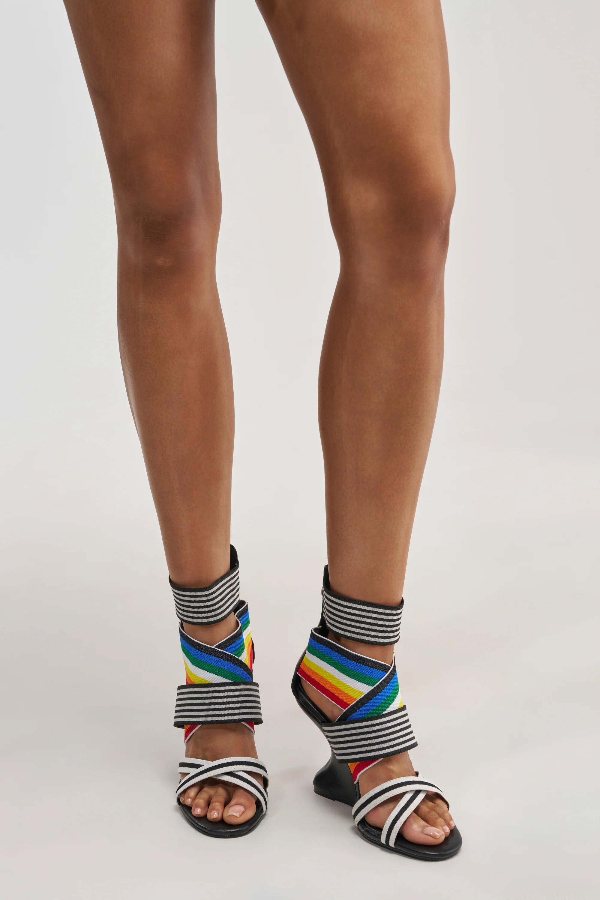 AKIRA GOLD SIGMA MULTI WEDGE SANDAL - Akira Wear