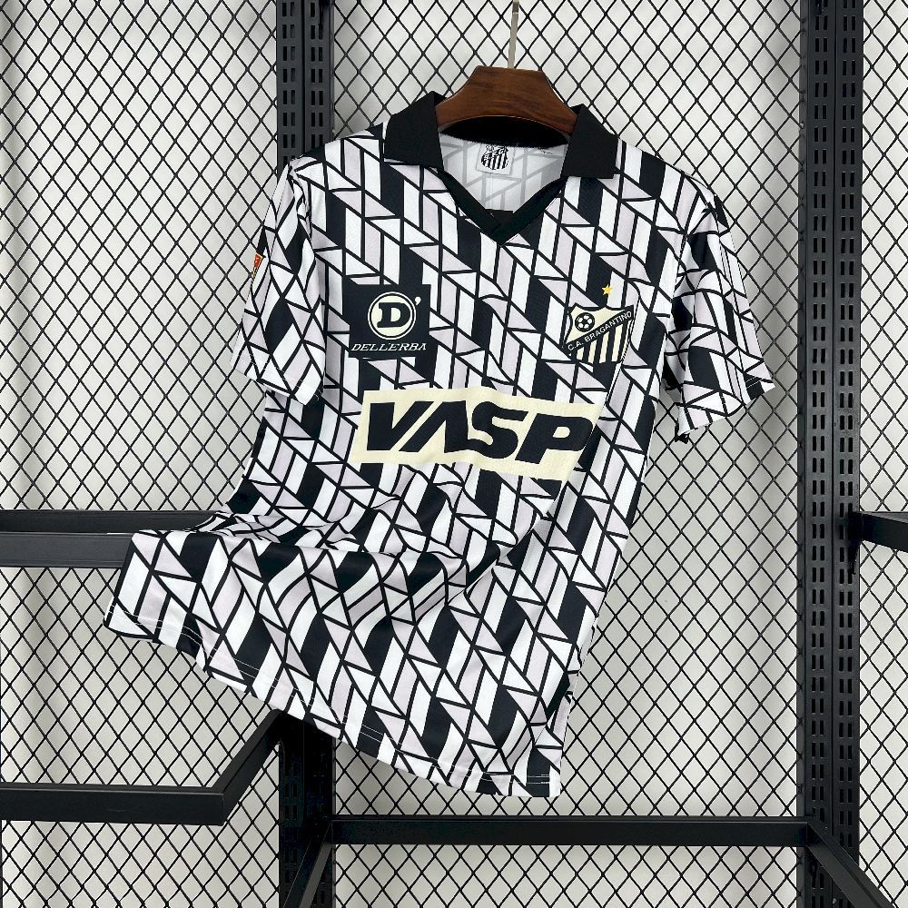 Santos FC Retro Soccer Jersey Away Custom Shirt 1990-91 - Jersey
