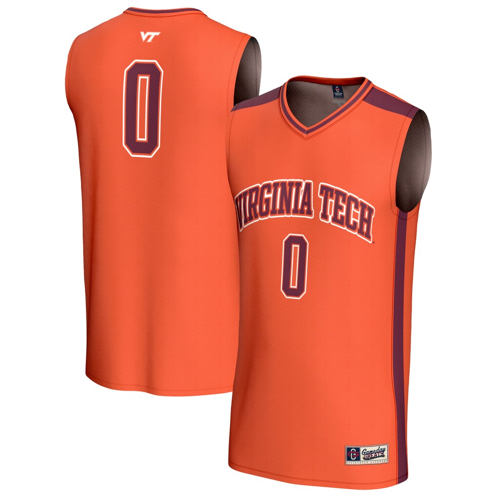 Unisex GameDay Greats Orange #0 Virginia Tech Hokies Collegiate Basketball Fashion Jersey - Jersey