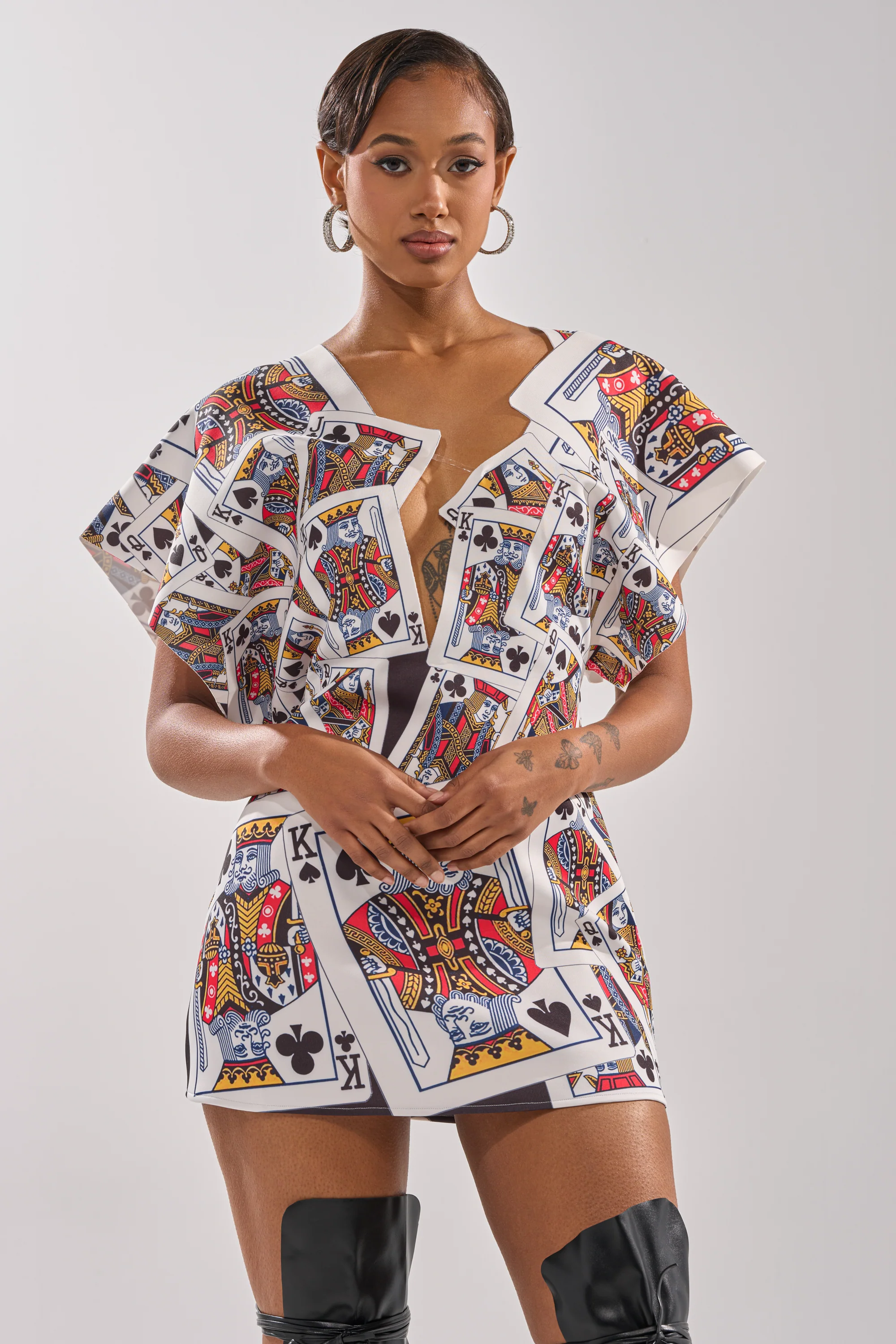 HOUSE OF CARDS MINI DRESS - Akira Wear