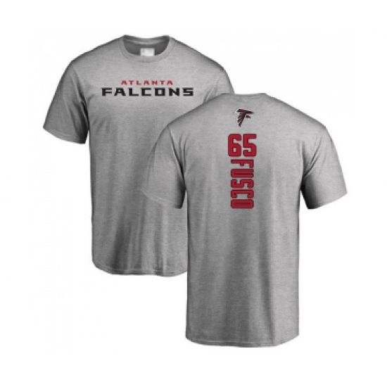 Football Atlanta Falcons #65 Brandon Fusco Ash Backer T-Shirt - Jersey