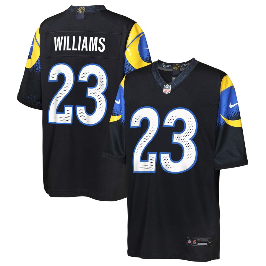 Youth Los Angeles Rams Kyren Williams Nike Midnight Blue 2025 Rivalries Collection Game Jersey - Jersey