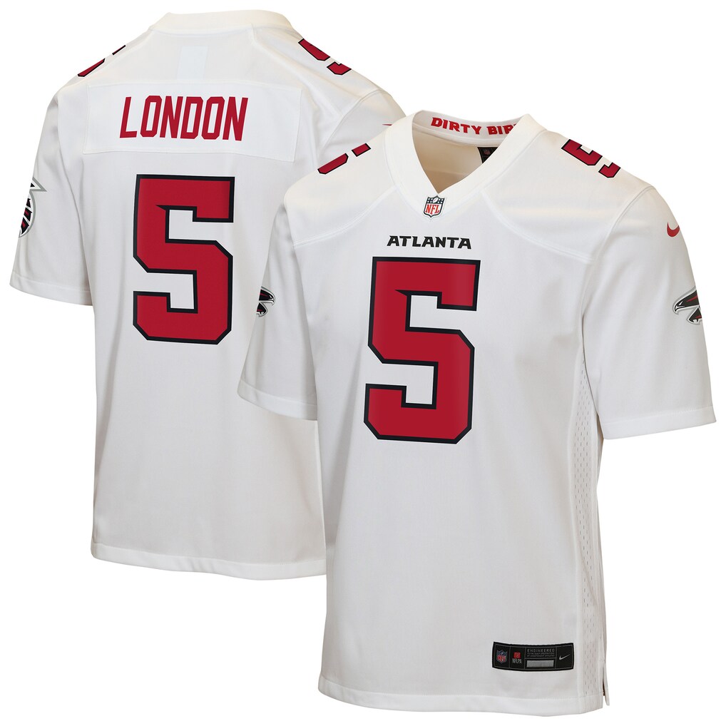 Youth Atlanta Falcons Drake London Nike White Game Jersey - Jersey