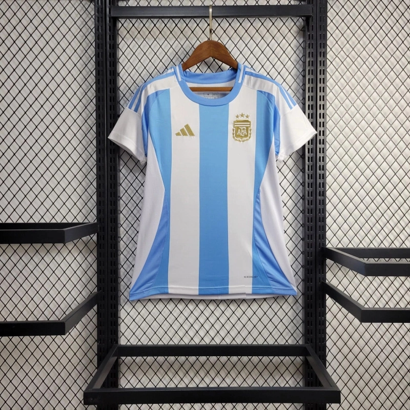 Argentina Soccer Jersey Home Women's Custom Shirt 2024 - Jersey